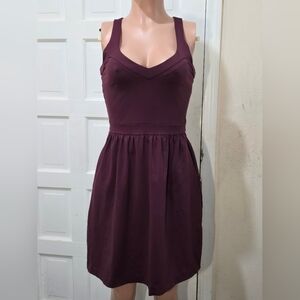 Cynthia Rowley Deep Purple Midi Dress